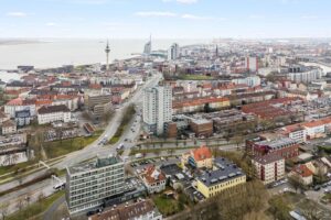 Luftbild mit Weserblick