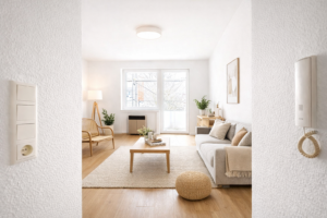 Wohn-und Schlafzimmer - Einrichtungsidee nach Renovierung