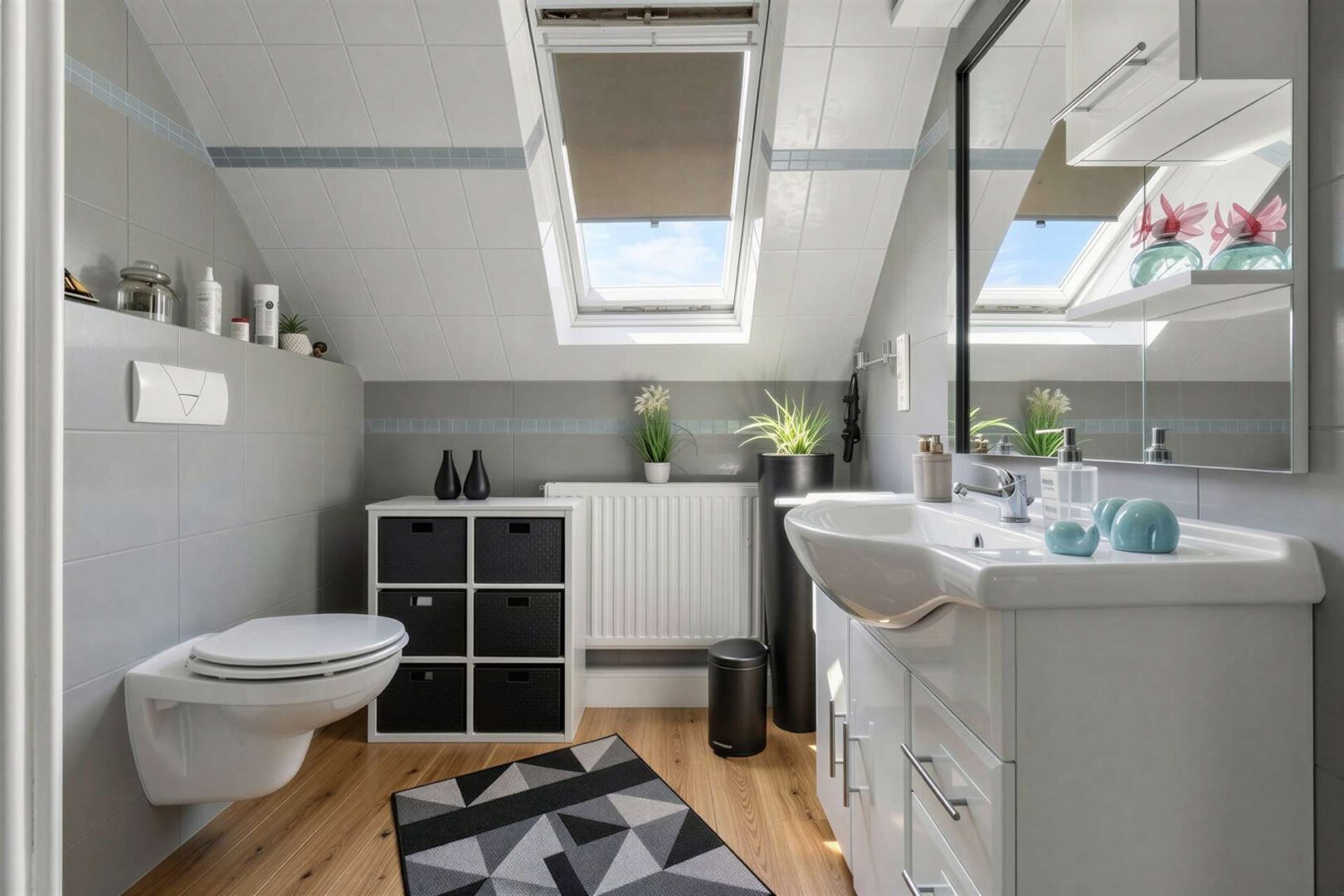 Badezimmer Obergeschoss Einrichtungsbeispiel