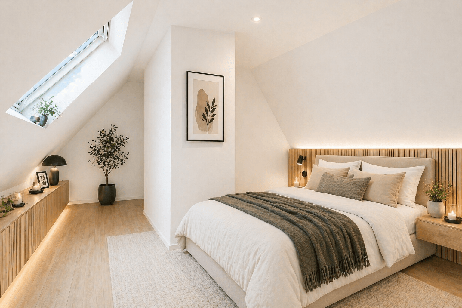 Schlafzimmer Dachgeschoss (Einrichtungsidee)