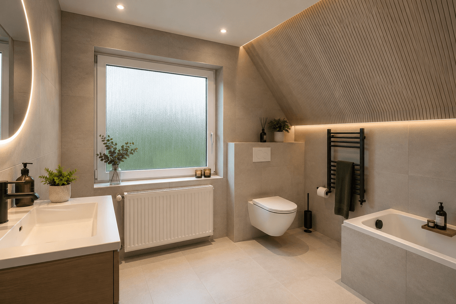Badezimmer Dachgeschoss (Einrichtungsidee)