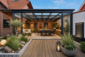 überdachte Terrasse (Einrichtungsidee)