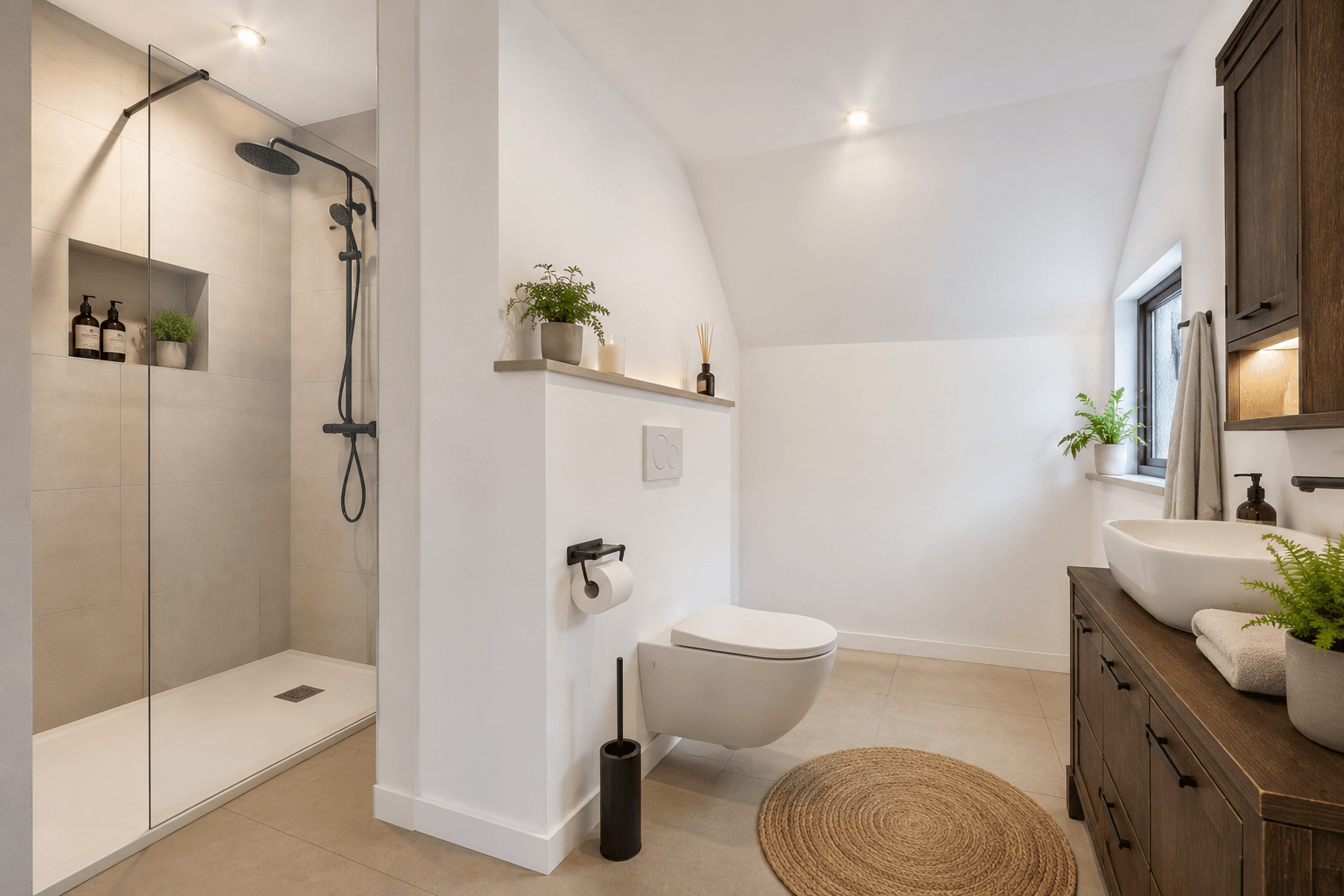 Ausbaupotential Badezimmer-Einrichtungsidee