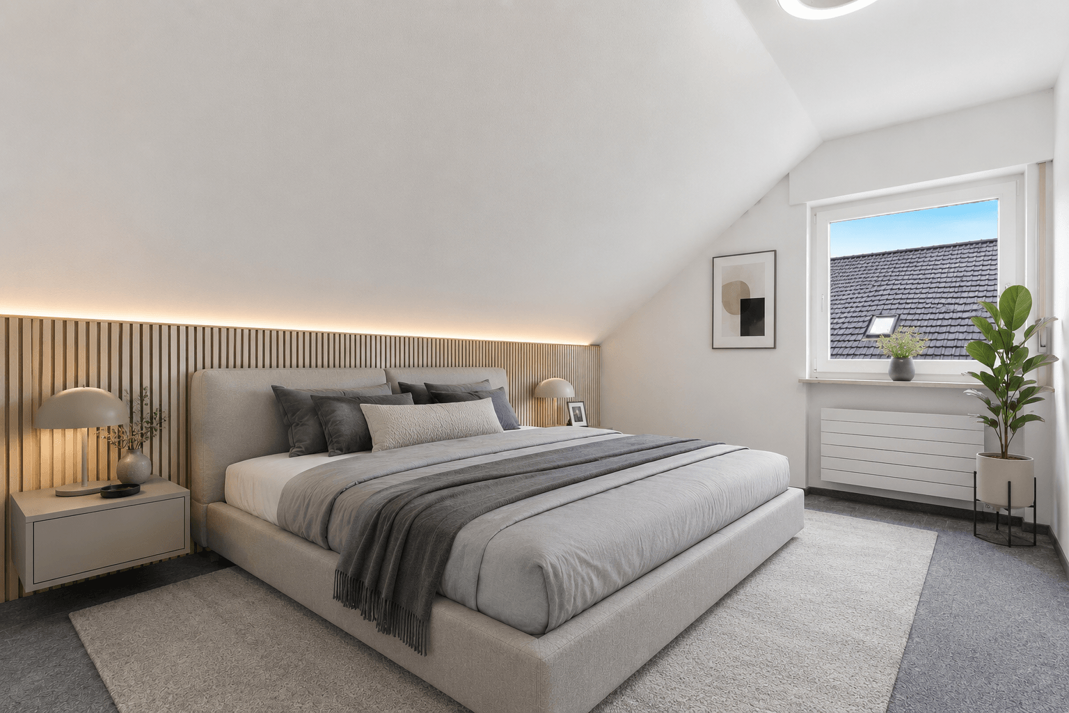 Schlafzimmer Dachgeschoss (Einrichtungsidee)