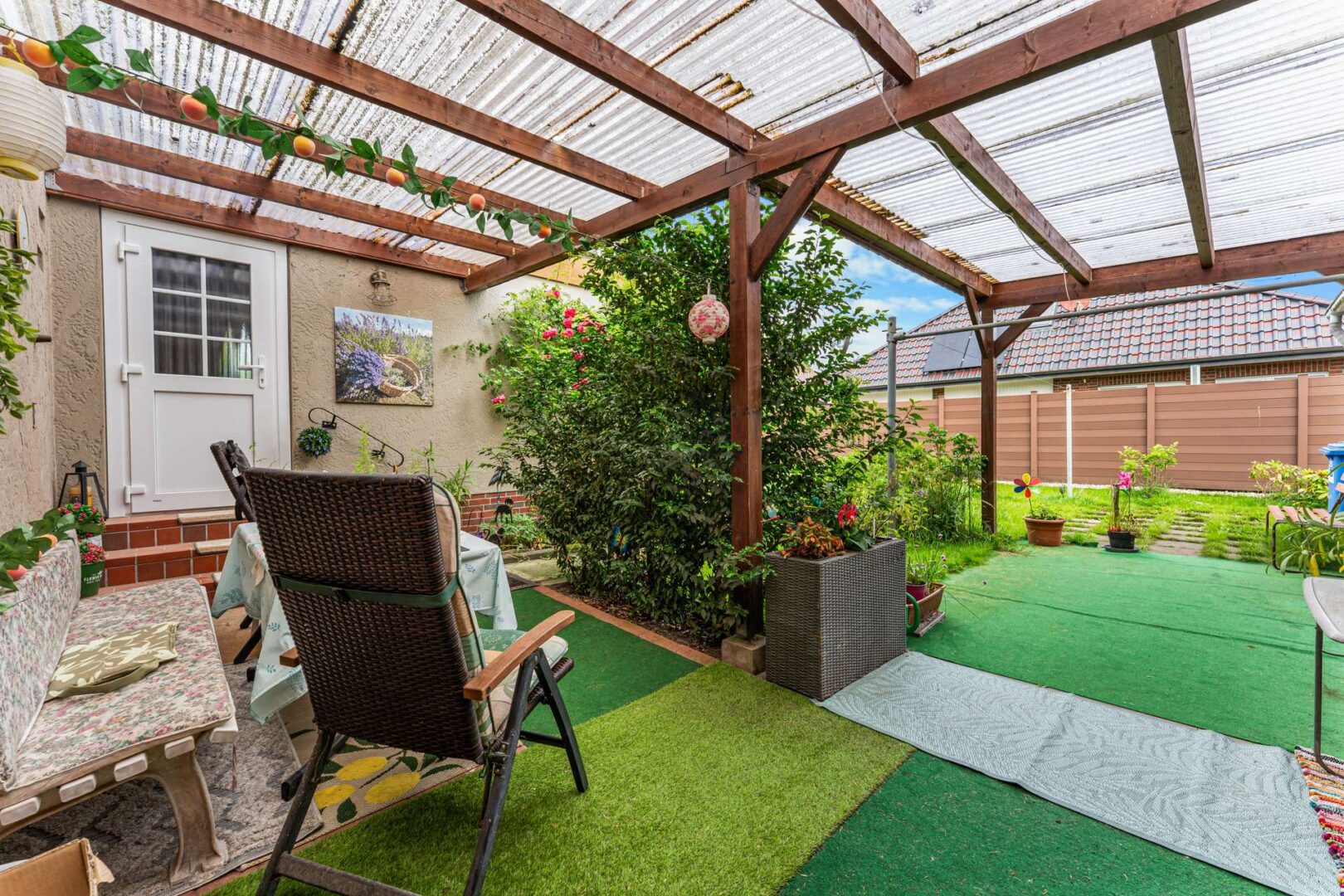 Überdachte Terrasse