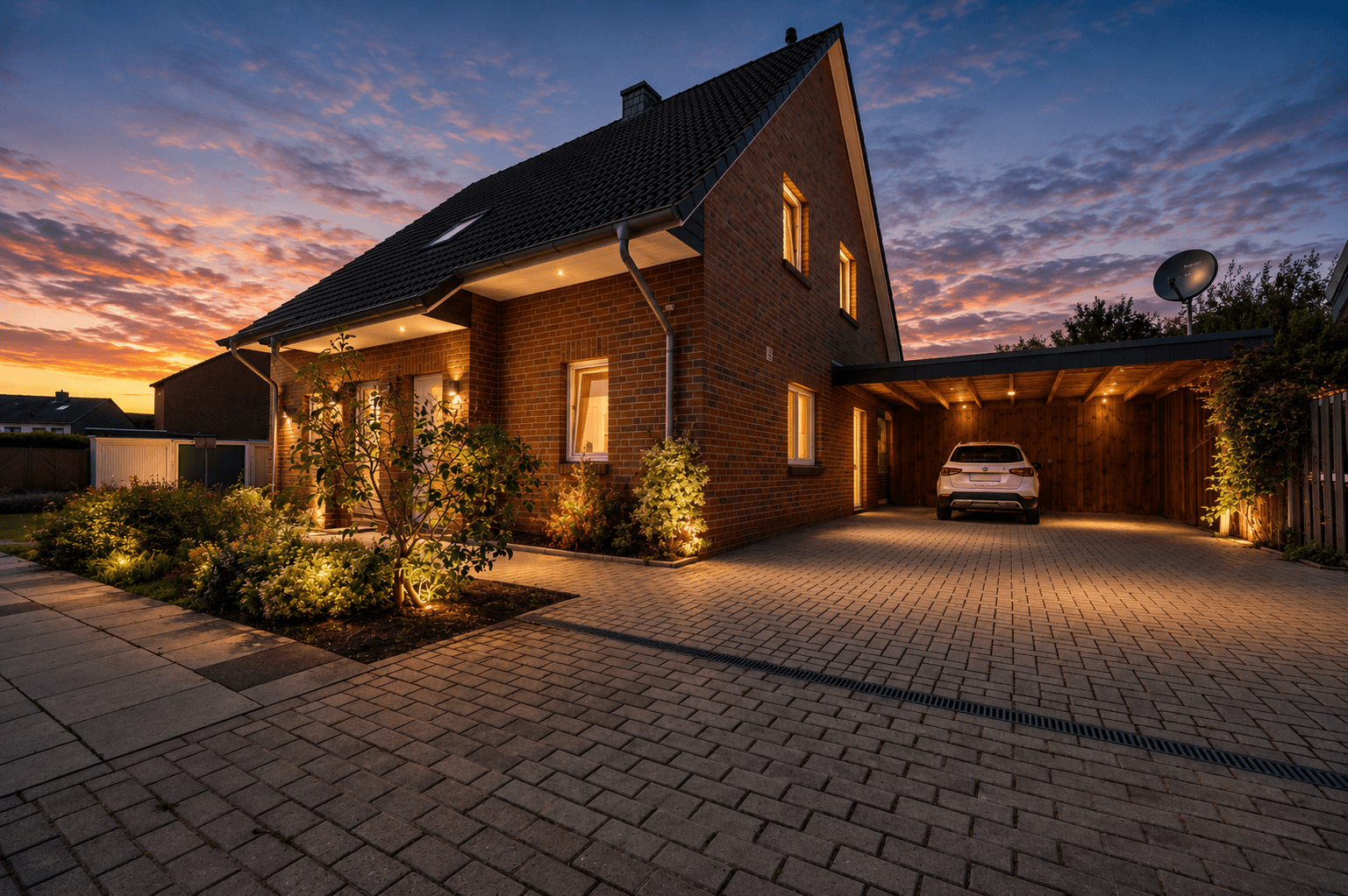 Außenansicht - Abendvisualisierung