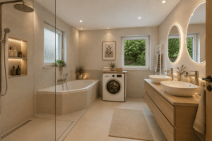 Badezimmer - Sanierungsvisualisierung