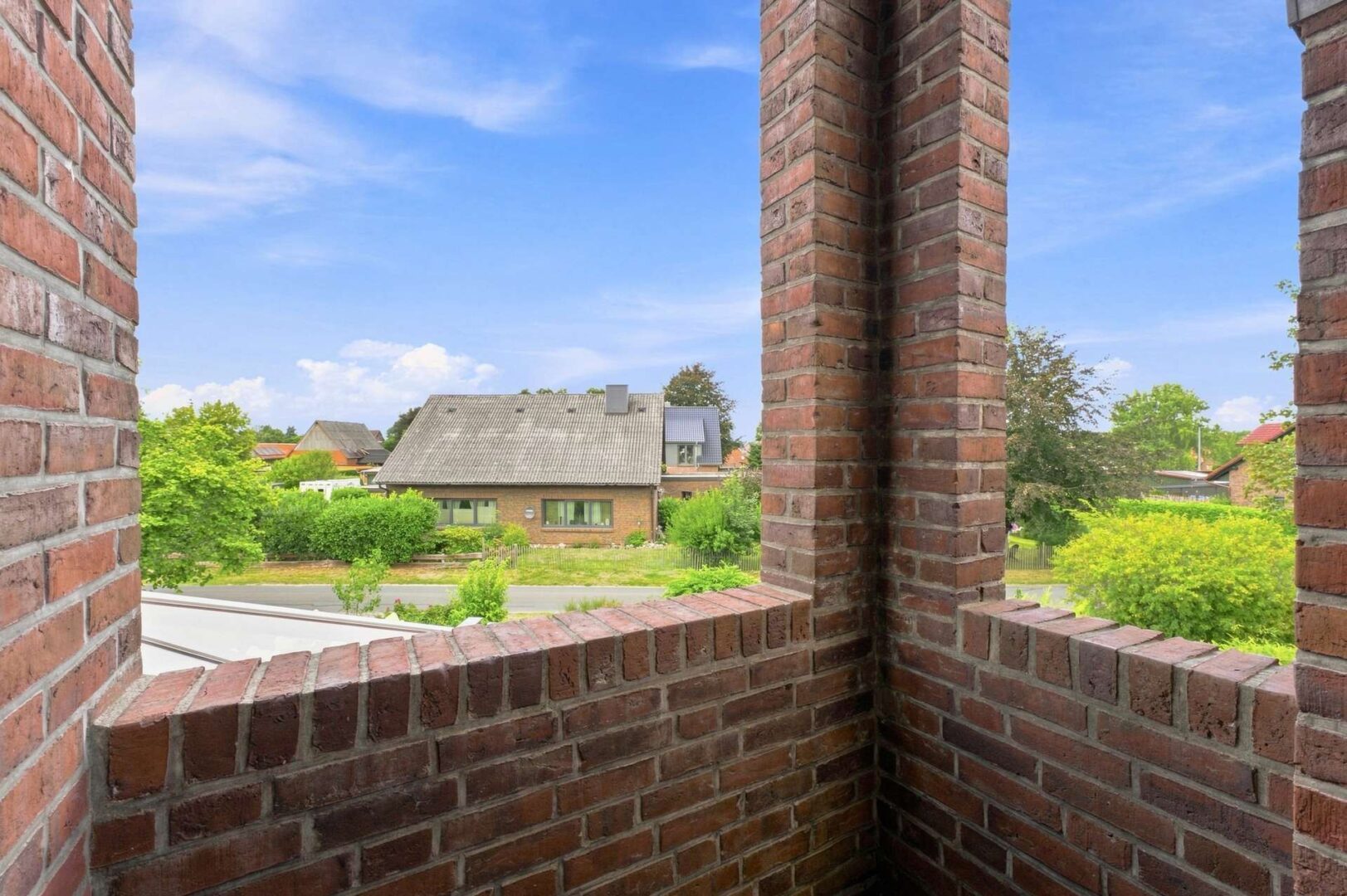 Blick vom Balkon