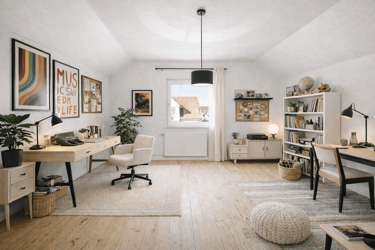 Arbeitszimmer - KI-generiert