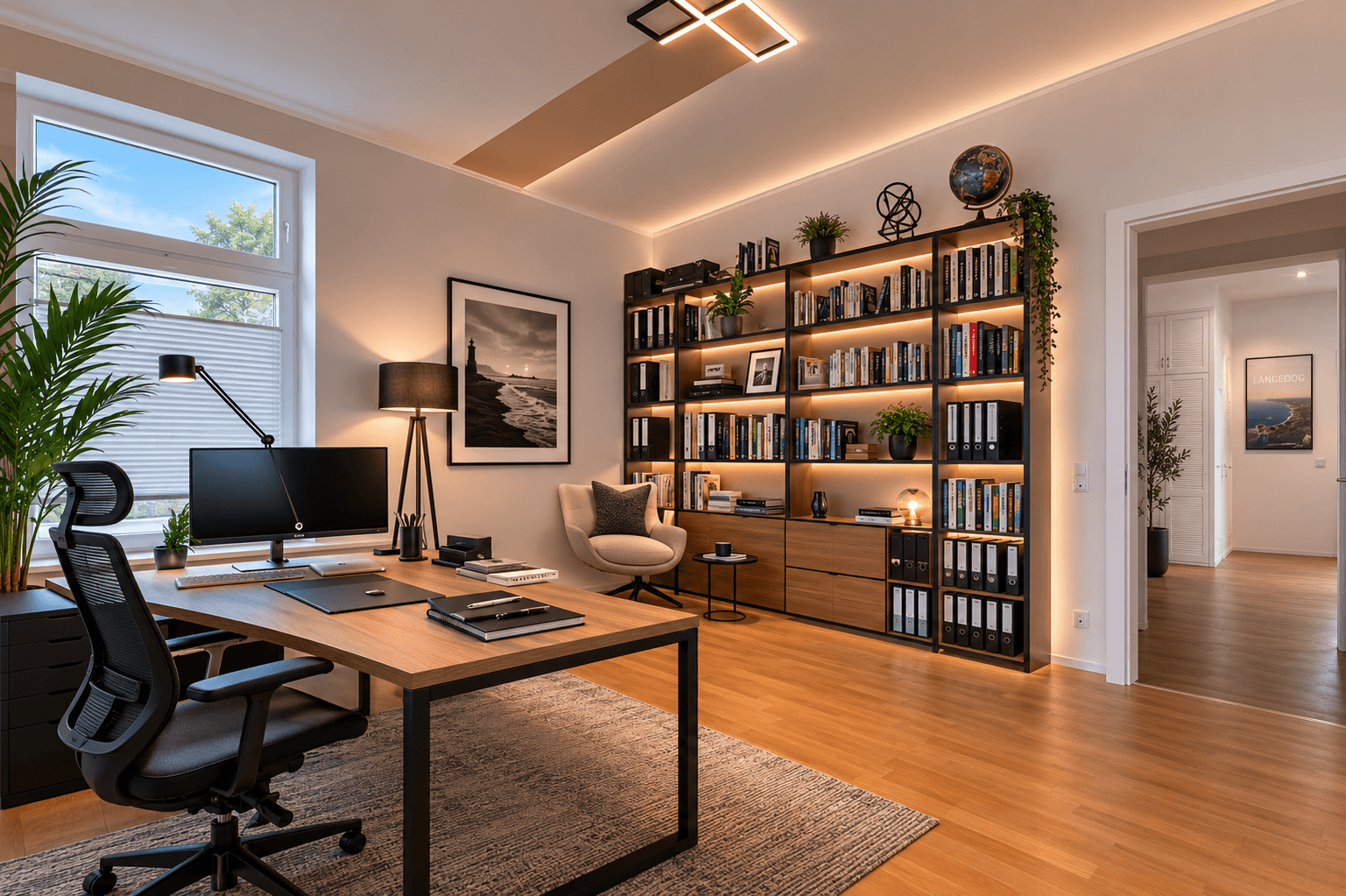 Arbeitszimmer - KI-generiert