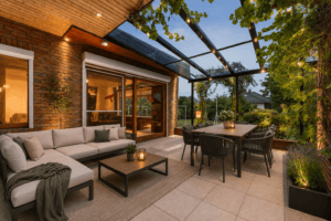 Überdachte Terrasse - KI-generiert