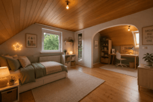 Schlafzimmer - DG - KI-generiert