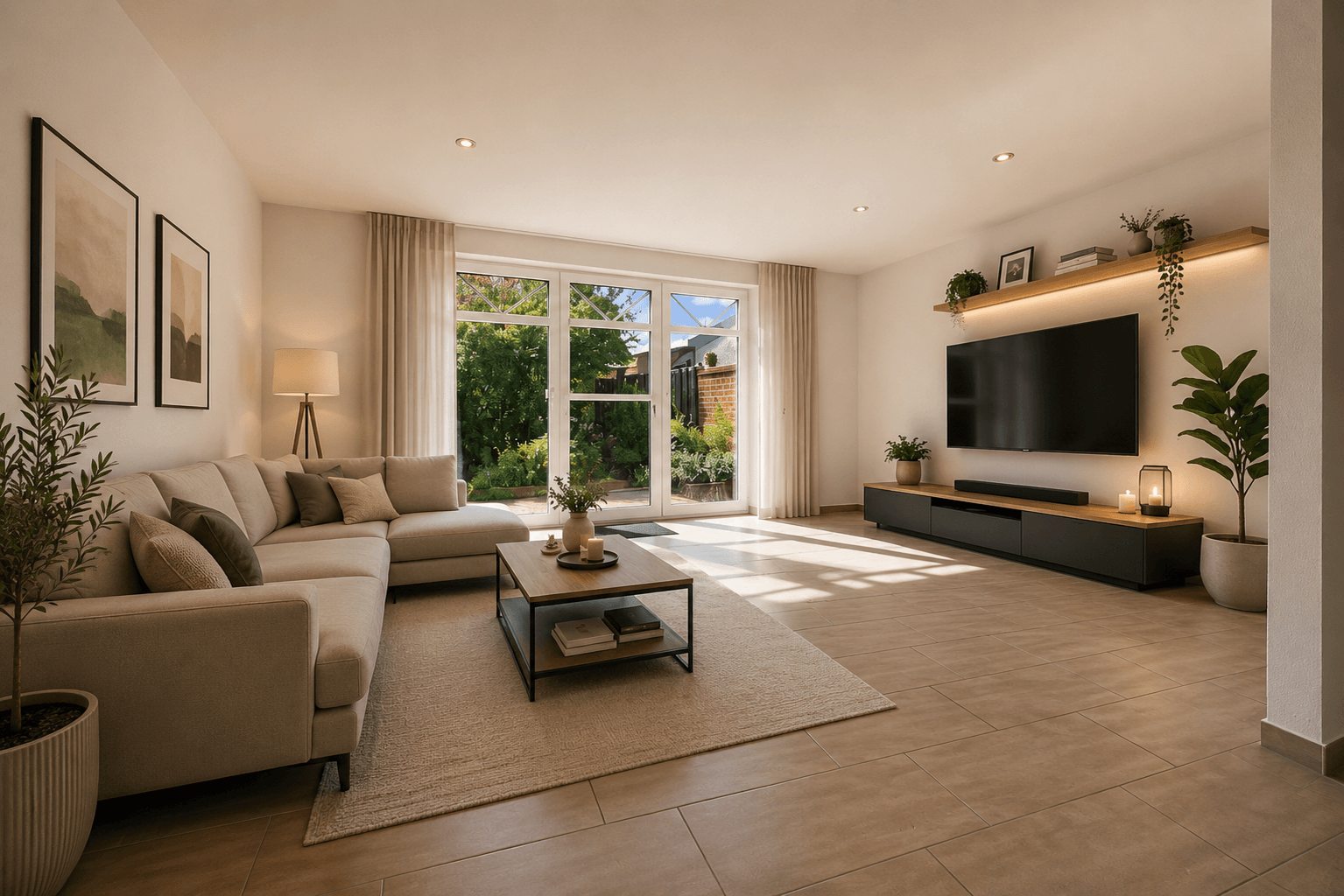 Wohnzimmer KI - Generiert