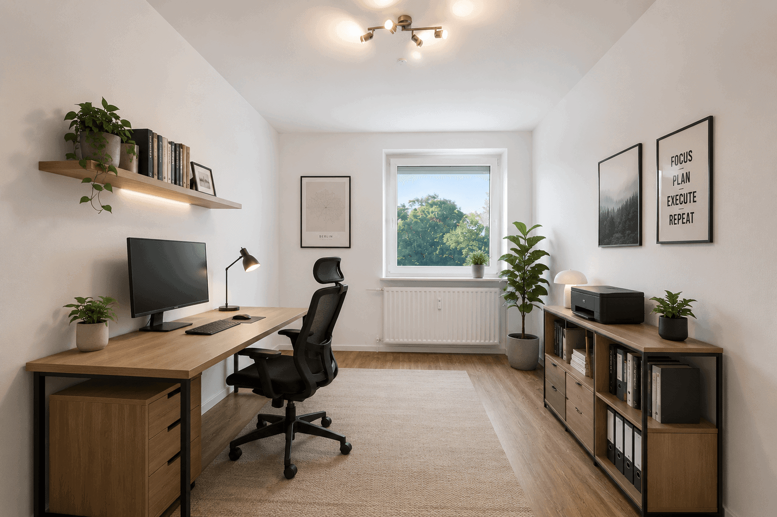 Arbeitszimmer - KI-generiert