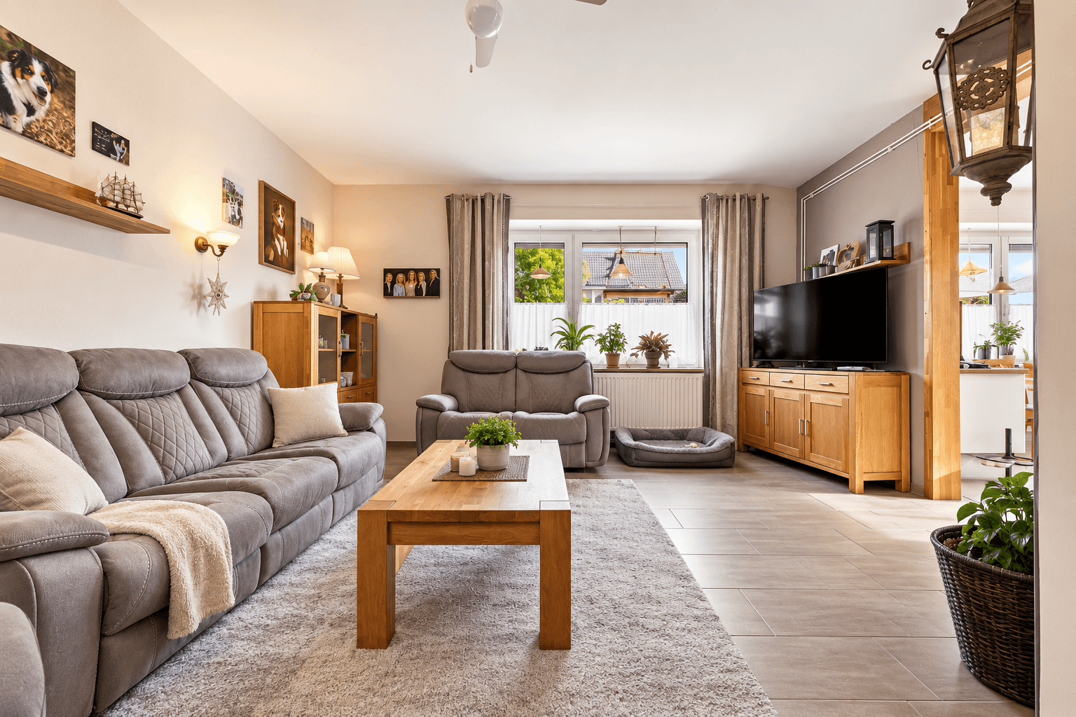 Wohnzimmer KI-Generiert