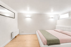 Schlafzimmer im Untergeschoss - KI-generiert