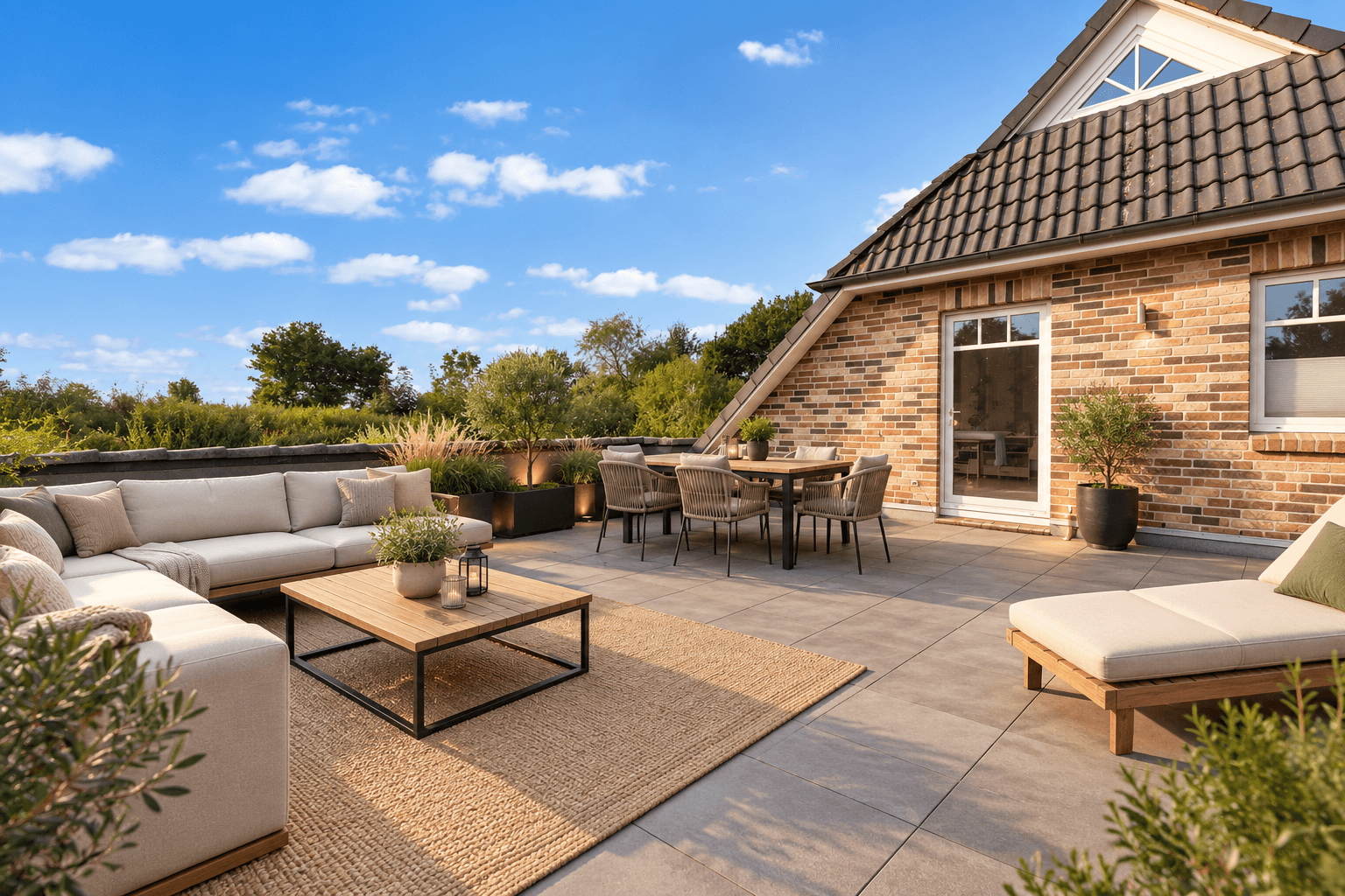 Dachterrasse - KI generiert