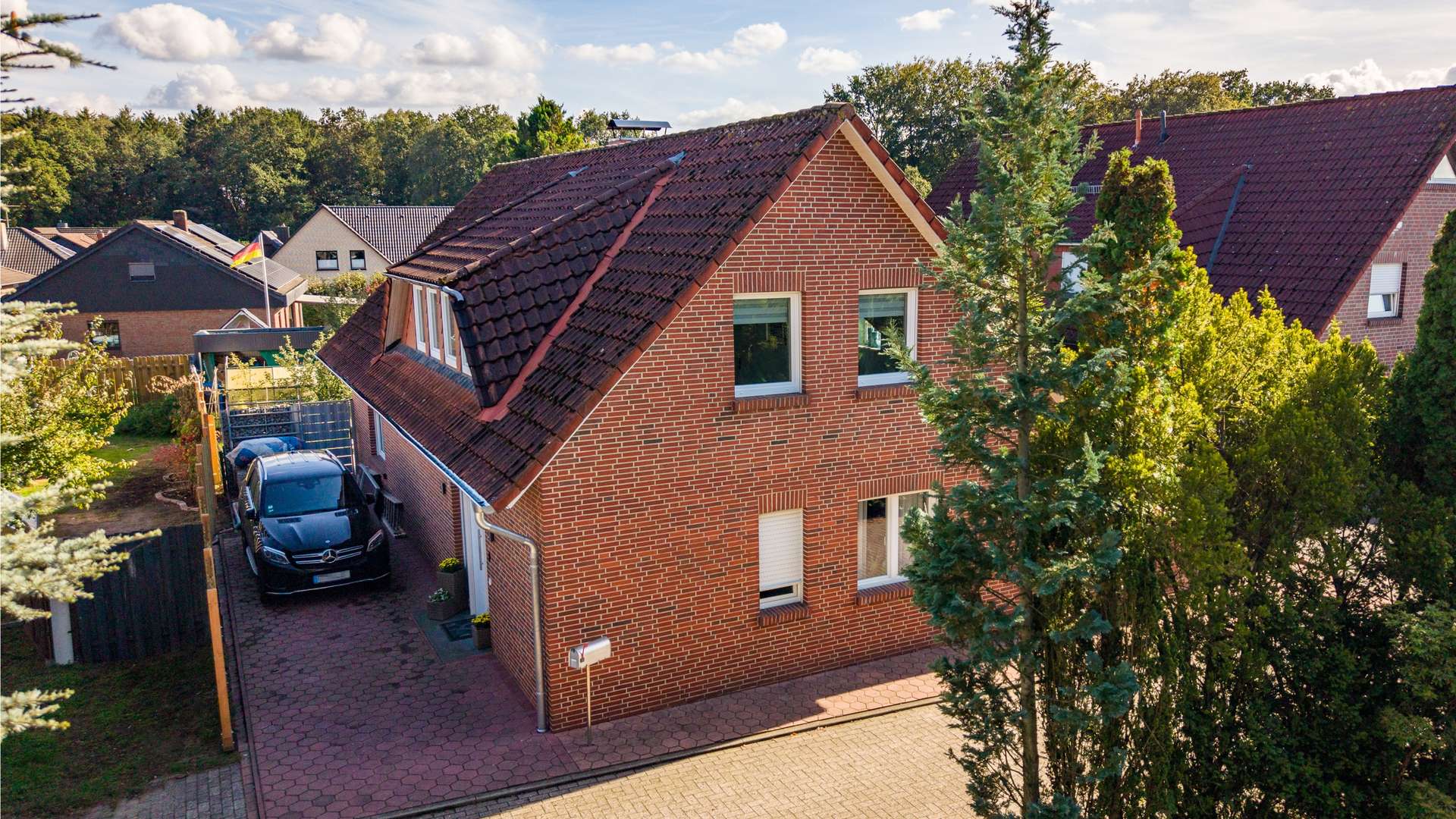 Luftaufnahme Straßenansicht